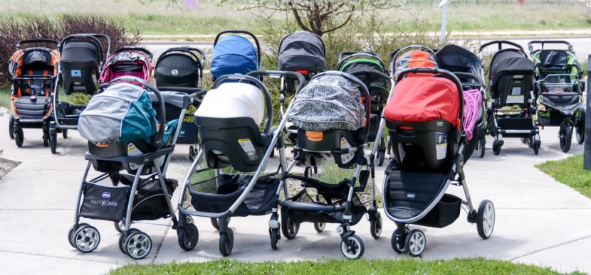 full size stroller - these are some of the strollers we tested in combination with infant...
