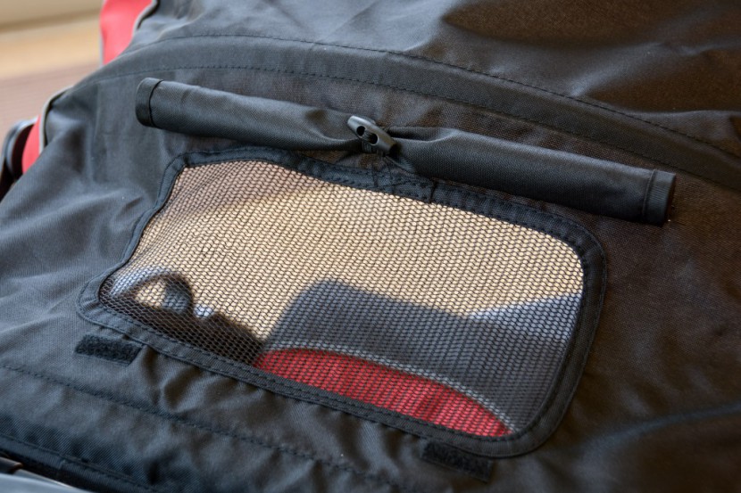 baby trend expedition double - the peek-a-boo window is a good size, but the mesh is flimsy and the...