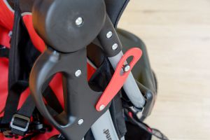 The lock on the Expedition is manual, but works well.