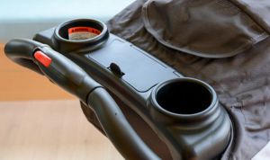 The parent tray cup holders on the Sit &#039;N Stand are deep enough to...