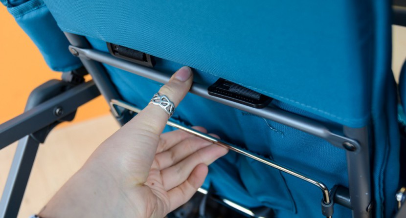 joovy caboose ultralight graphite - engaging the caboose recline on the front seat isn&#039;t as easy as it...