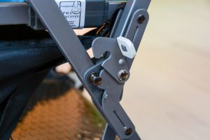 This lever locks the Caboose closed.