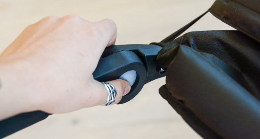 phil and teds dot - the handlebar on the dot is adjustable by rotating it on a pivot...