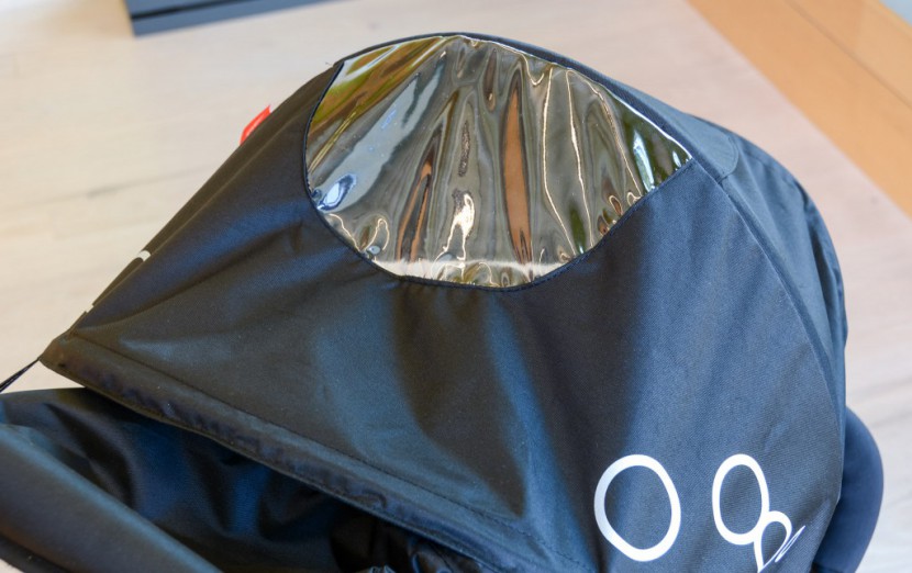 phil and teds dot - the main seat on the dot has a sunshade that attaches to the frame...