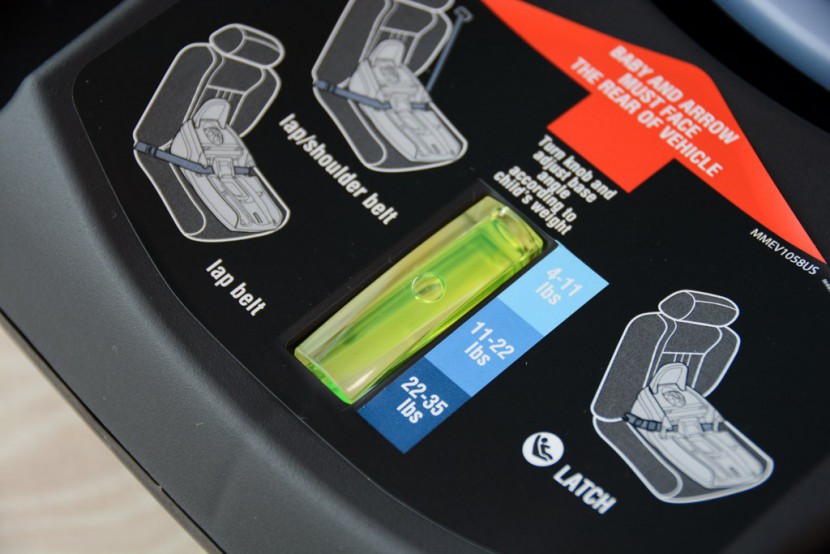 the bubble level indicator on the peg perego works well and is...