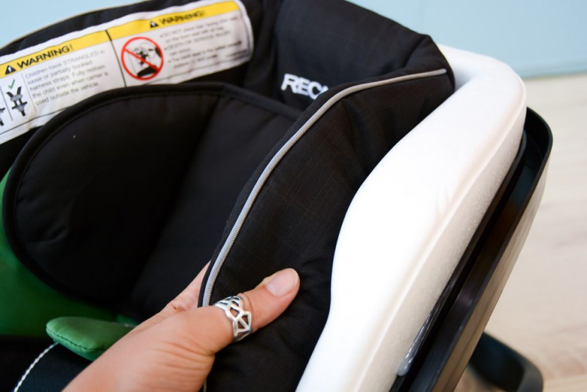infant car seat - this shows the layers present on the recaro performance coupe. form...
