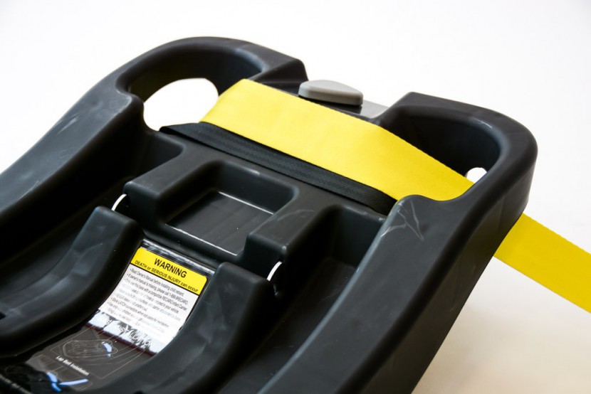 infant car seat - the belt path on the recaro is relatively easy to use with larger...