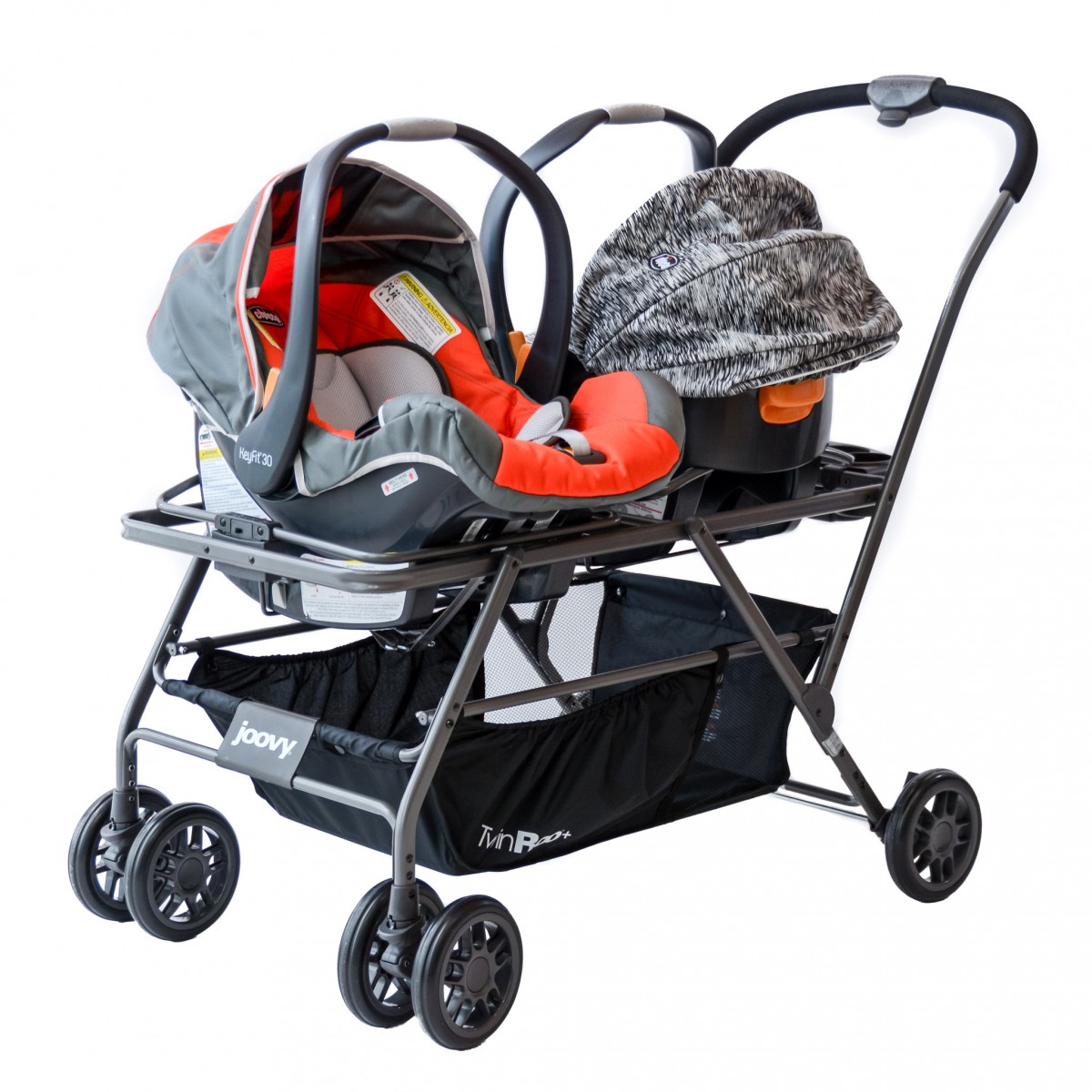 joovy twinroo+ stroller and car seat combo