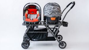 The Joovy Twin Roo + is a great options for families with infant...