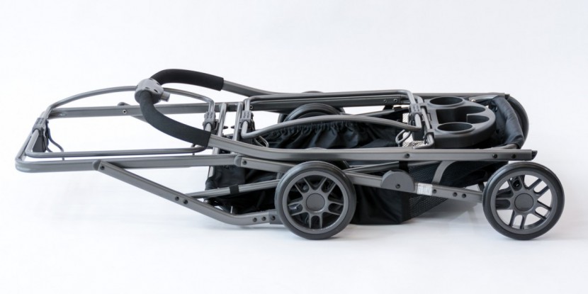 stroller and car seat combo - the joovy twin roo folds relatively flat and takes up less space...