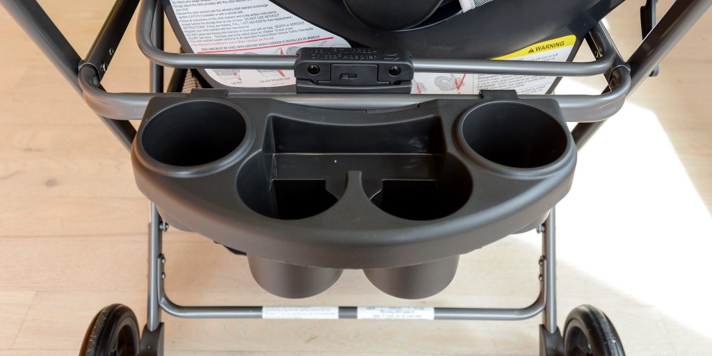 stroller and car seat combo - the 4 cup holder with additional compartment is unique and located...