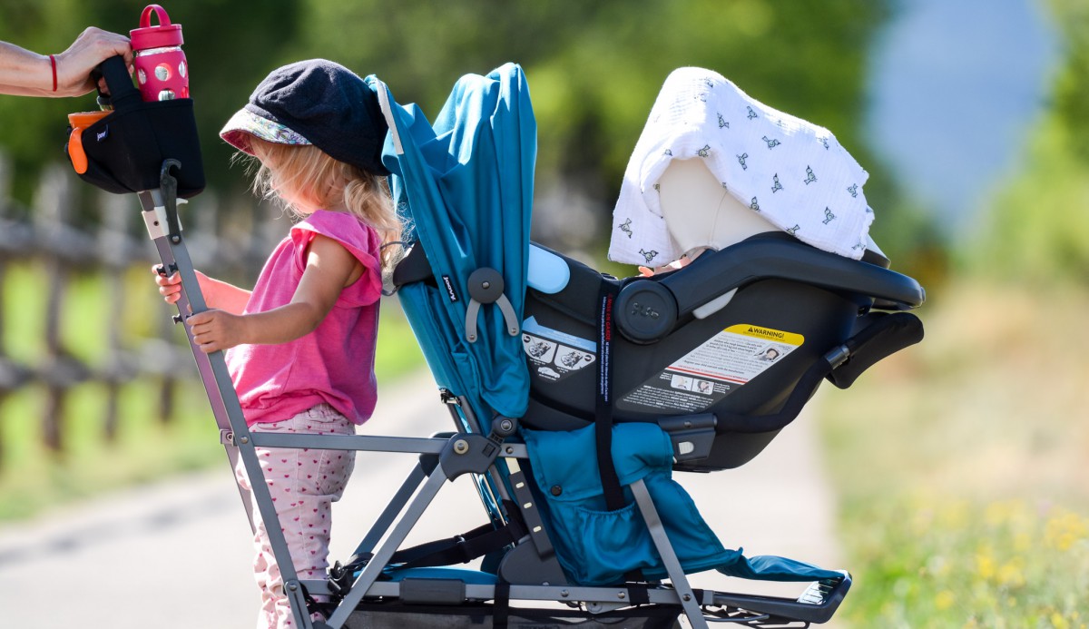 joovy caboose ultralight graphite with rear seat double umbrella stroller review