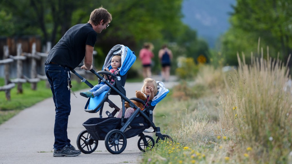 double stroller - the uppababy vista with second seat is an inline stroller that has...