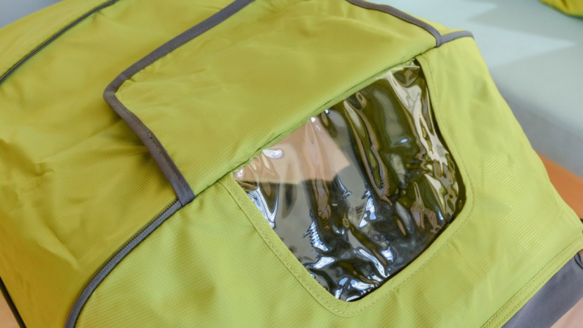 the peek-a-boo window on the solstice is in a good location, large...