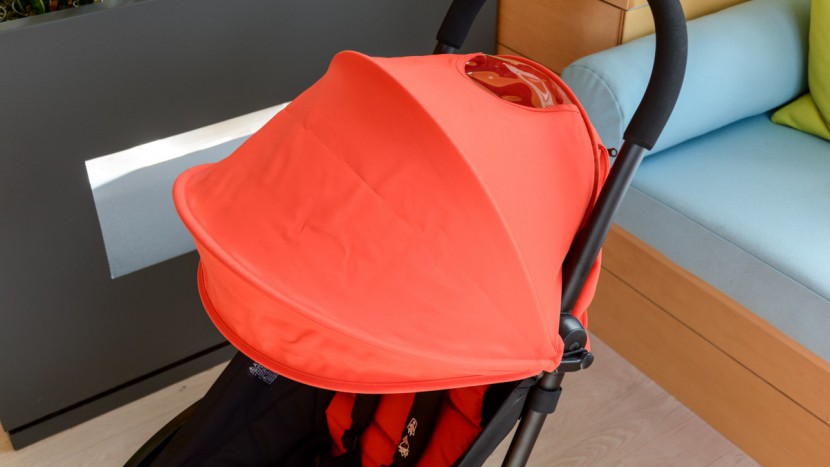 babyzen yoyo+ - the yoyo+ sunshade is a good size, but the peek-a-boo window...