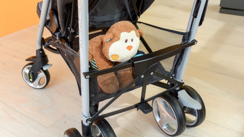 graco breaze - the storage bin on the graco is fairly large, but cannot be accessed...