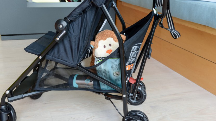 maclaren mark ii - the mark ii has odd access to storage with a high back and side...