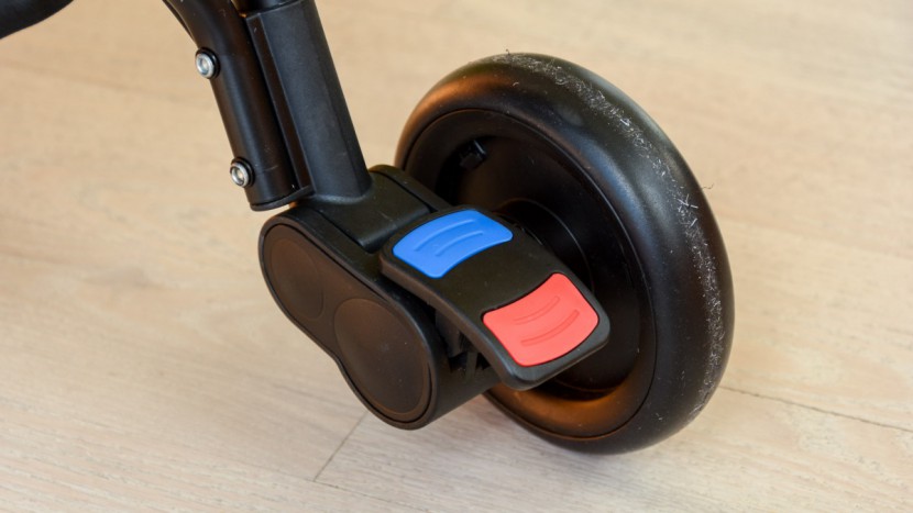 mountain buggy nano - the nano brake pedal is color coded for at a glance brake checks.
