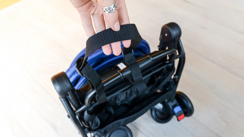 mountain buggy nano - the nano carry strap is not long enough to be a shoulder straps, but...