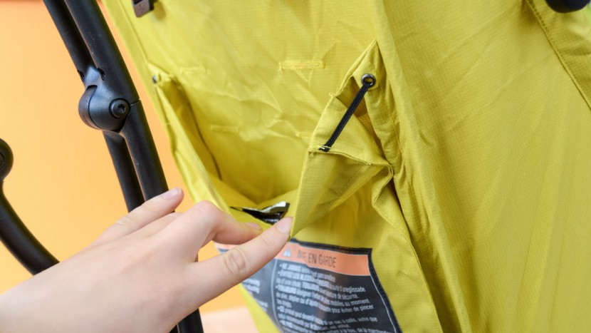 quinny yezz - the yezz storage pocket may not look like much, but it fits enough...