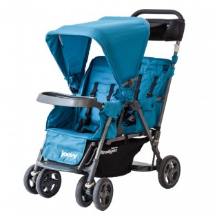 joovy caboose ultralight graphite with rear seat