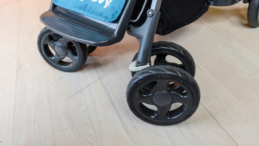 joovy caboose ultralight graphite with rear seat - while none of the lightweight doubles were good movers, the caboose...