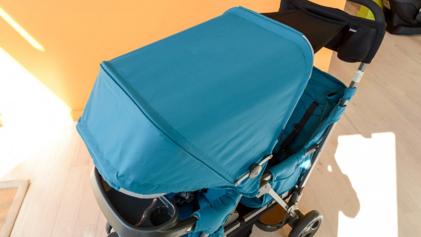 joovy caboose ultralight graphite with rear seat - the canopy disparity on the caboose might lead to arguments over who...