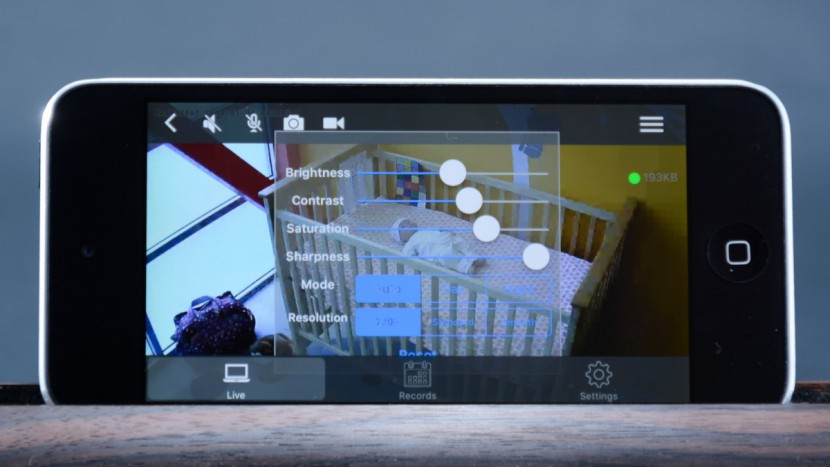 lefun c2 720p wifi - the features of the lefun can be accessed via a menu that is fairly...