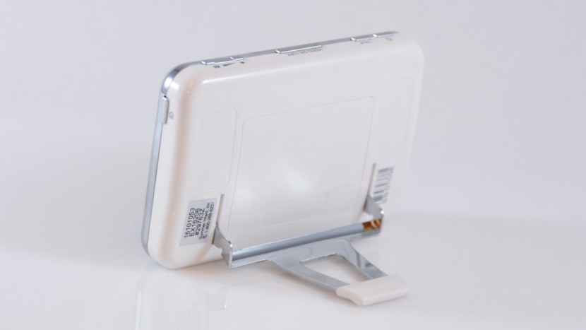 the baby touch has a kickstand that can double as a belt clip.