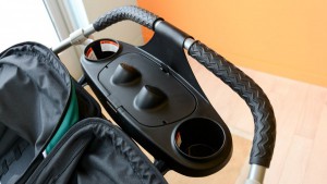 The parent console on the Navigator has a covered storage...