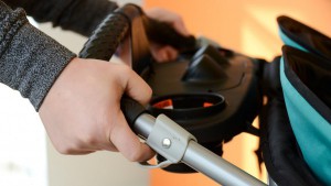 The Navigator has a dual "trigger release" fold process that...