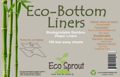 eco sprout eco-bottom liner cloth diaper liner