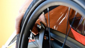 Once folded the Cross 2 locks in place automatically, so it won&#039;t...