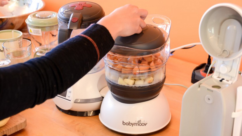 babymoov nutribaby - the babymoov can cook two kinds of food at the same time in separate...