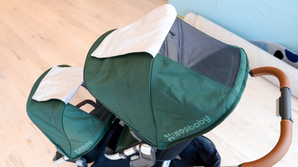 double stroller - the vista canopies are made with a thick reflective canvas and they...