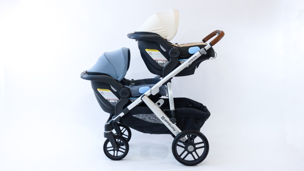 double stroller - the vista works well with up to two infant car seat carriers while...