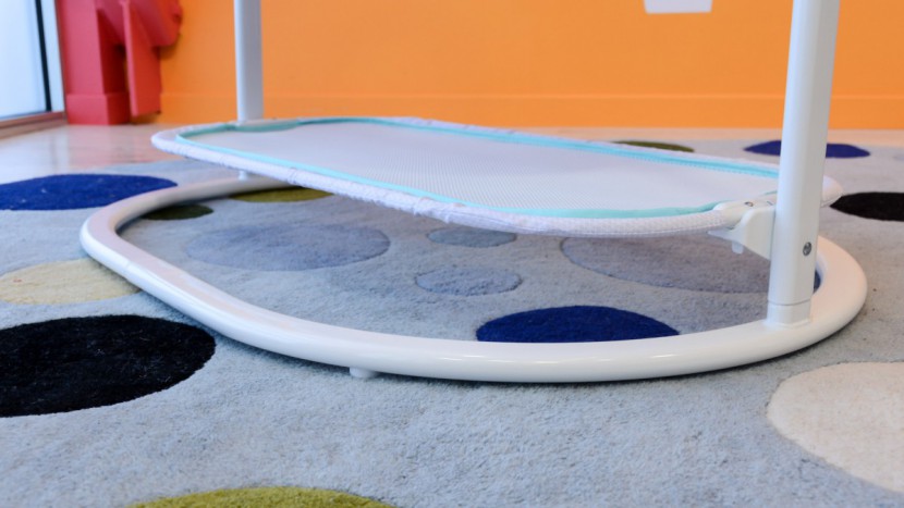 fisher-price soothing motions - the fisher-price has a metal loop base that adds stability but makes...