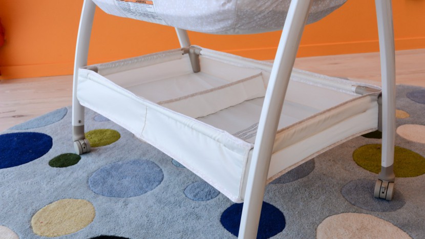 graco dream suite - the dream suite has a divided storage bin under the sleeping area.