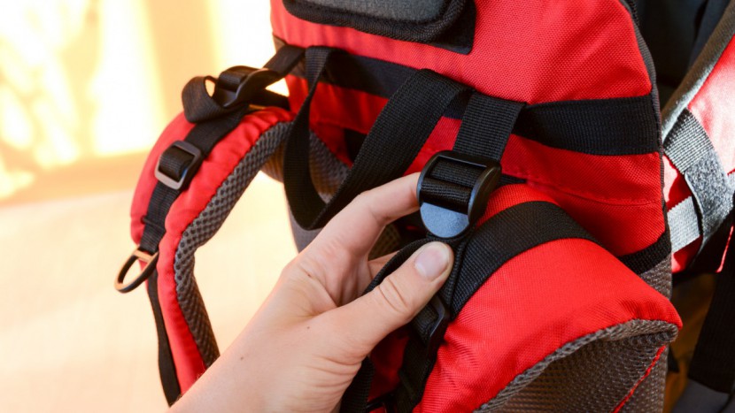 the clevr has two shoulder strap adjustment points but both are...