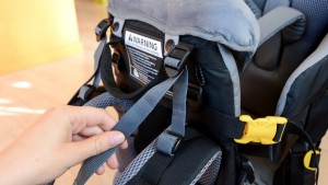 The shoulder straps on the Deuter has multiple adjustment points for...