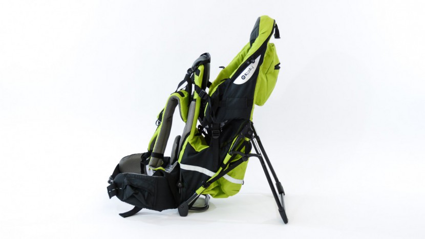 kiddy adventure pack - the leg brace of the kiddy pops out for a fairly stable pack. it has...