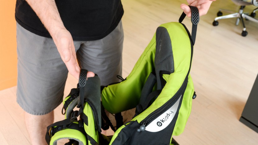 kiddy adventure pack - the kiddy has dual carry straps that don't get in the way of general...