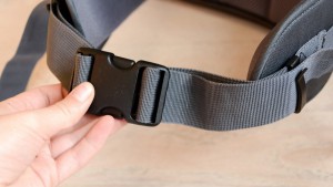 The Parade waistband buckle is easy to operate, but the band itself...