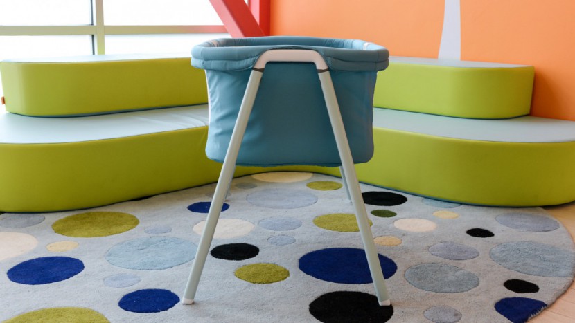 chicco lullago - the leg shape of the chicco prevents it from being placed too close...