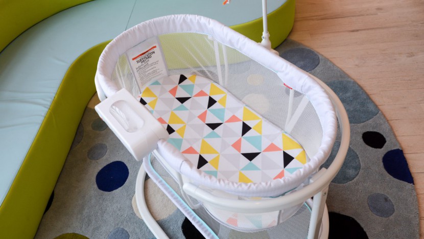 fisher-price soothing motions - the fisher-price mattress moves in the frame because there is...