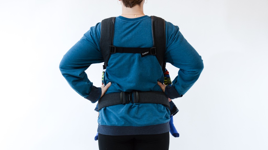 babybjorn one - the one can be slipped over your head like a shirt with the chest...