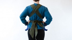 The BabyHawk can be more difficult to get on with ties in the back...