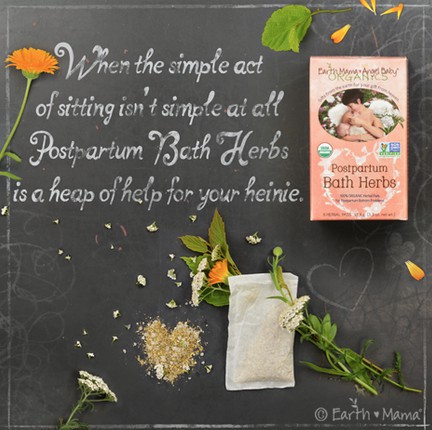 earth mama angel baby postpartum bath herbs