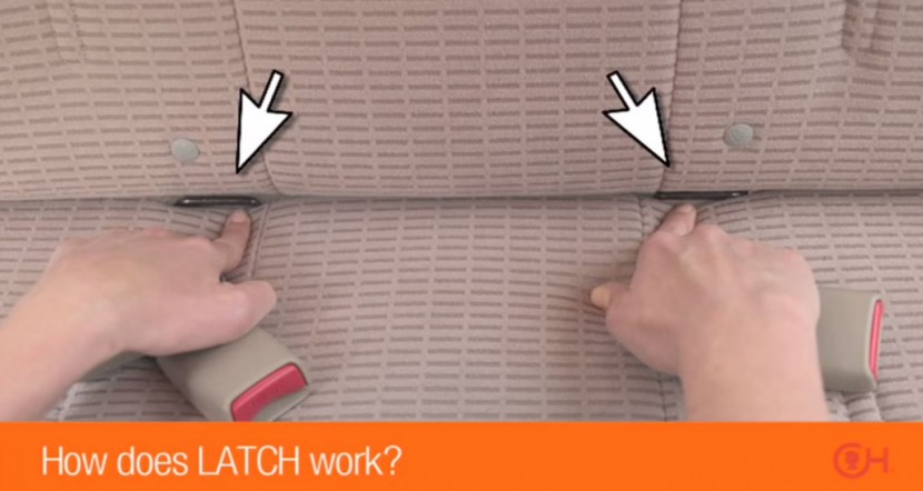 infant car seat - if you look in the crease of your car&#039;s back seat, you should find...
