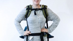 The Free-to-Grow has thickly padded shoulder straps and a wide...